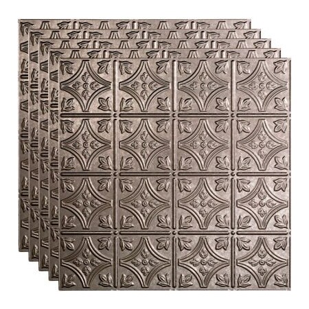 Acoustic Ceiling Products Fasade Traditional Syle No 1 - 23-3/4 x 23-3/4 PVC Lay In Tile in Galvanized Steel - PL5030